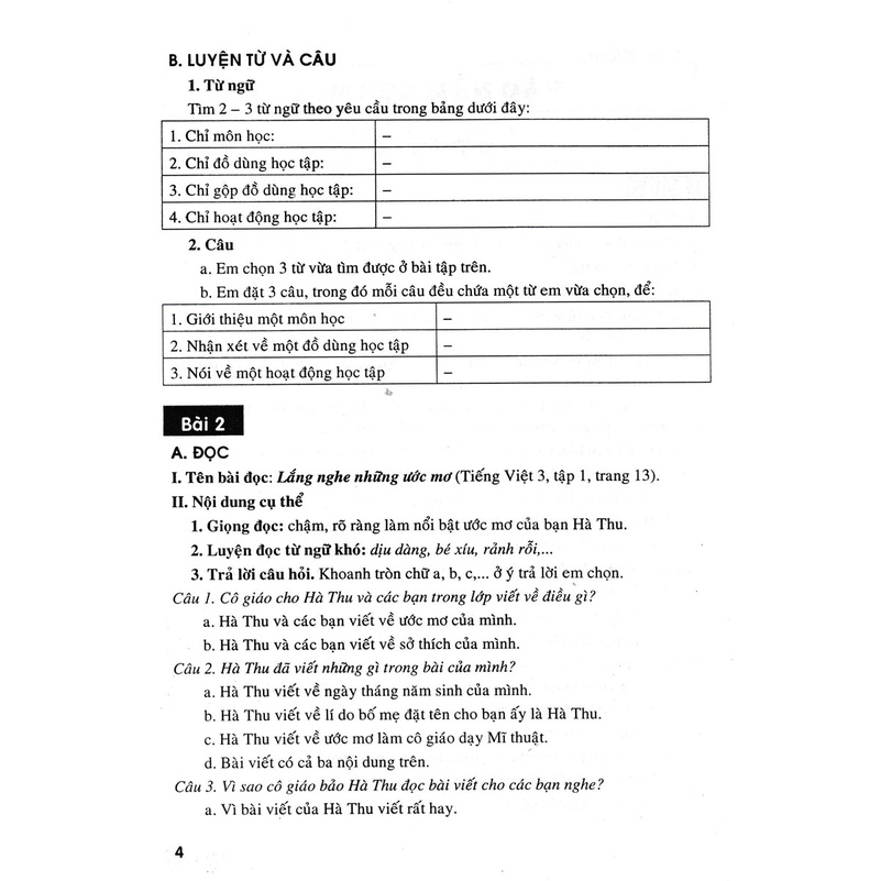 Sách Bồi Dưỡng Tiếng Việt Lớp 3 (Bám Sát SGK Chân Trời Sáng Tạo)