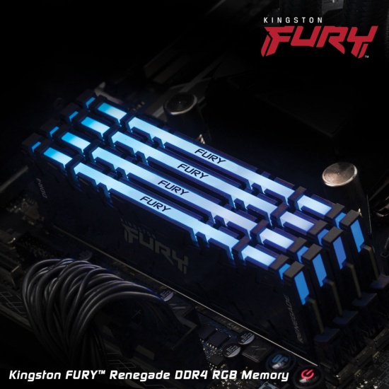 Ram PC Kingston 8GB DDR4 3200 Fury Renegade RGB UDIM  - Hàng Chính Hãng - Bảo hành 36 tháng