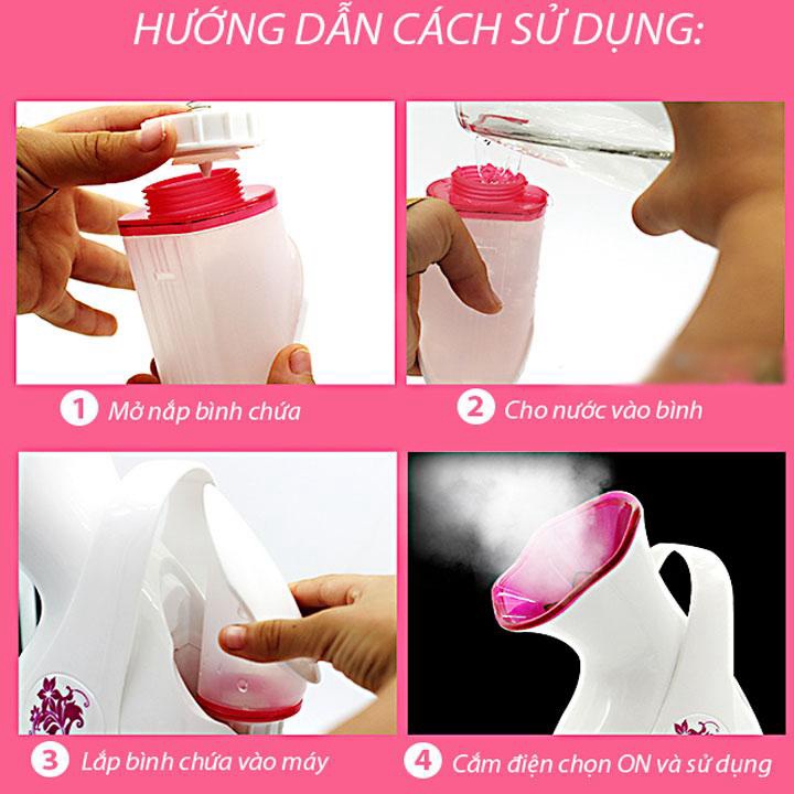 Máy tạo hơi nóng - Máy xông hơi mặt SOKANY ZJ-608 cao cấp tác động sâu vào da 2298