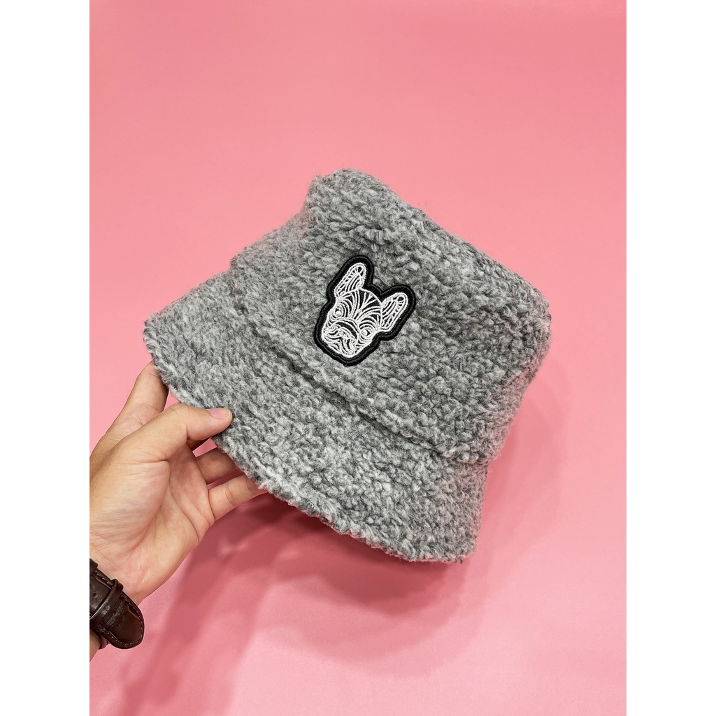 Nón Vành Thời Trang Life-Work Logo Fleece Bucket Hat H94