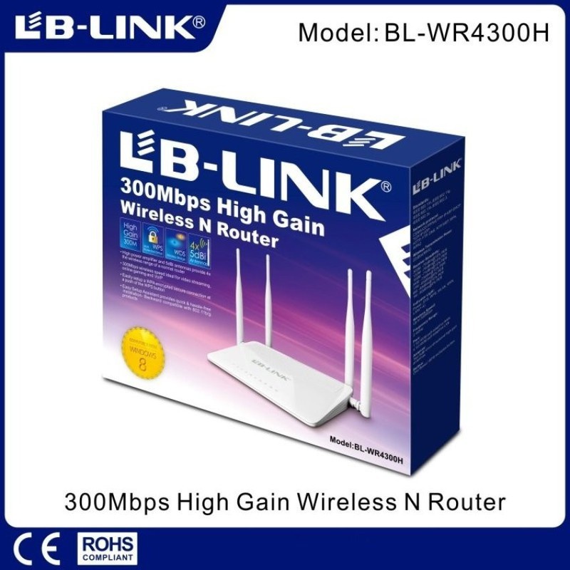 Bộ phát Wifi LBLink BLWR4300H 4 ăng ten xuyên tường dc218