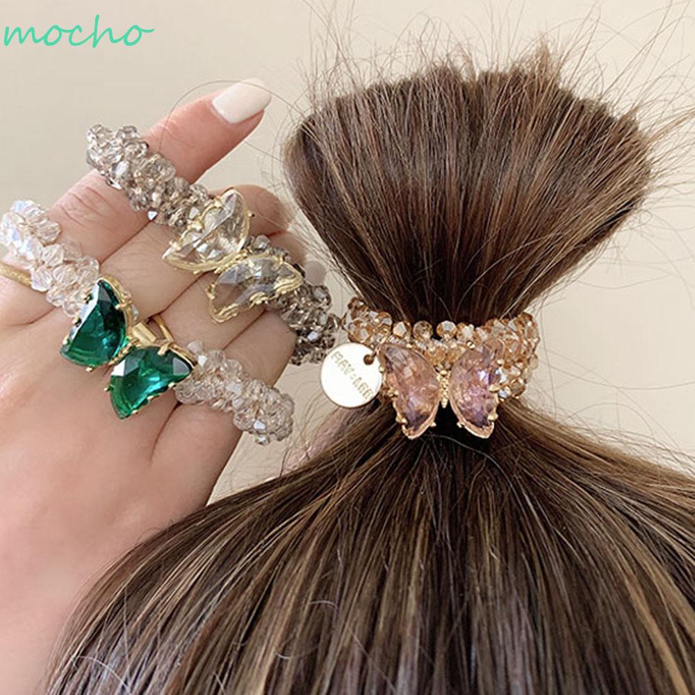 Dây Buộc Tóc Scrunchies Co Giãn Kiểu Dáng Đơn Giản Thanh Lịch Thời Trang Cho Nữ