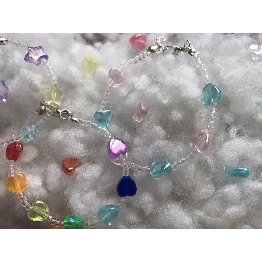 Vòng tay twinkle handmade bằng hạt cườm lấp la lấp lánh
