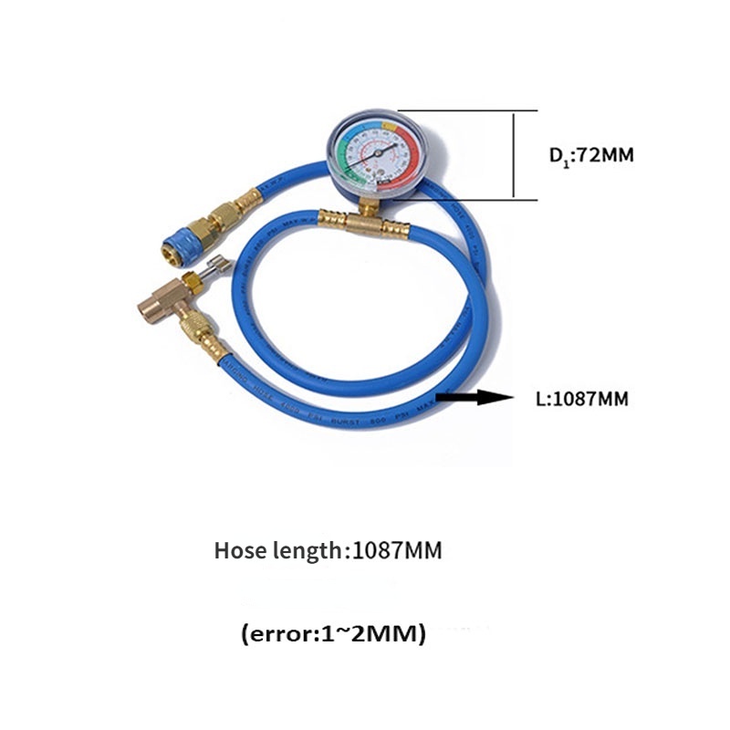 Nạp gas điều hòa 134A Ống Flo / Máy đo Flo / Máy đo áp suất chất làm lạnh