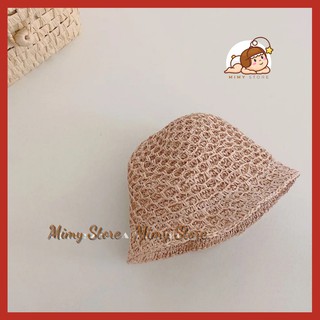 Mũ Cói Cho Bé Phong Cách Hàn Quốc