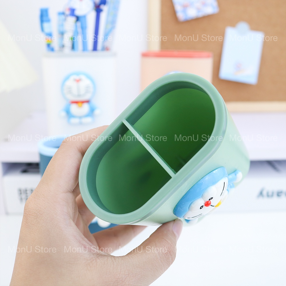 Hộp cắm bút 2 ngăn DORAEMON DOREMON dễ thương cute MON0301 TooYoo