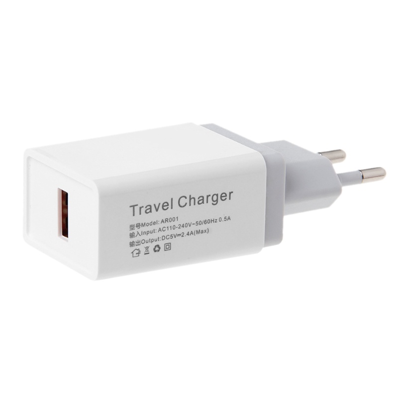 Củ sạc cổng USB 5V 2.4A 1 2 3 cổng cắm EU cho điện thoại máy tính bảng PC