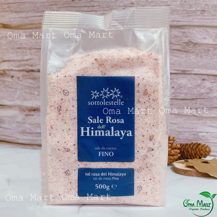 Muối hồng himalaya dạng mịn Sottolestelle 500g