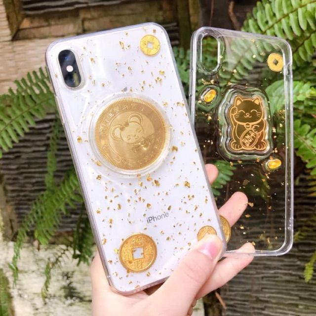 Ốp lưng mèo thần tài - Chuột thần tài cho iPhone 6/6plus/ 7/ 7 Plus/ X/ Xs/ Xr / Xs max siêu kute hót hít