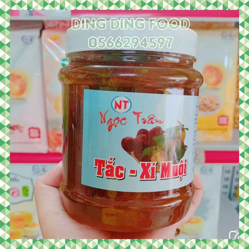Date 2024 - Tắc Xí Muội Ngọc Trân , Nguyên Liệu Pha Chế, Mứt Trái Cây, Ăn Vặt Siêu Ngon, DING DING FOOD