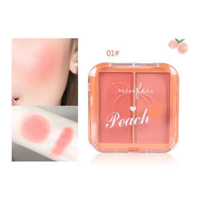 Phấn Má Hồng 2 Ngăn Minfei Peach Hàng Nội Địa Trung - YZ BEAUTY