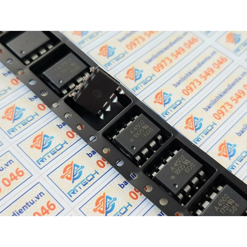 [ combo 4 chiếc ] A4502, A 4502, HCPL-4502 Opto SOP-8