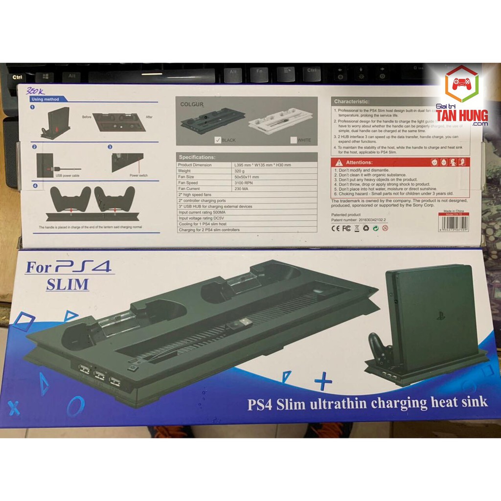 Đế Tản Nhiệt Kiêm Giá Đỡ Cho Ps4 Slim Pro