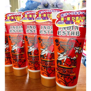 Gel tan mỡ bụng HOT SALT massage   India Esthe 220g  (hàng nội địa nhật )