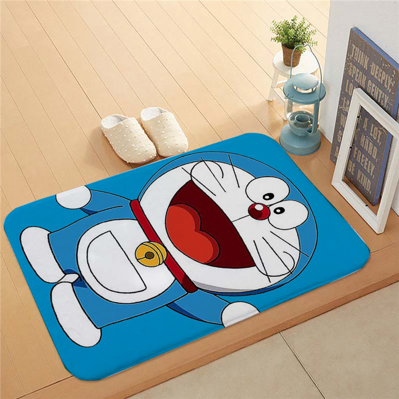Thảm chùi chân chống trượt hình Doraemon đáng yêu 40x60cm