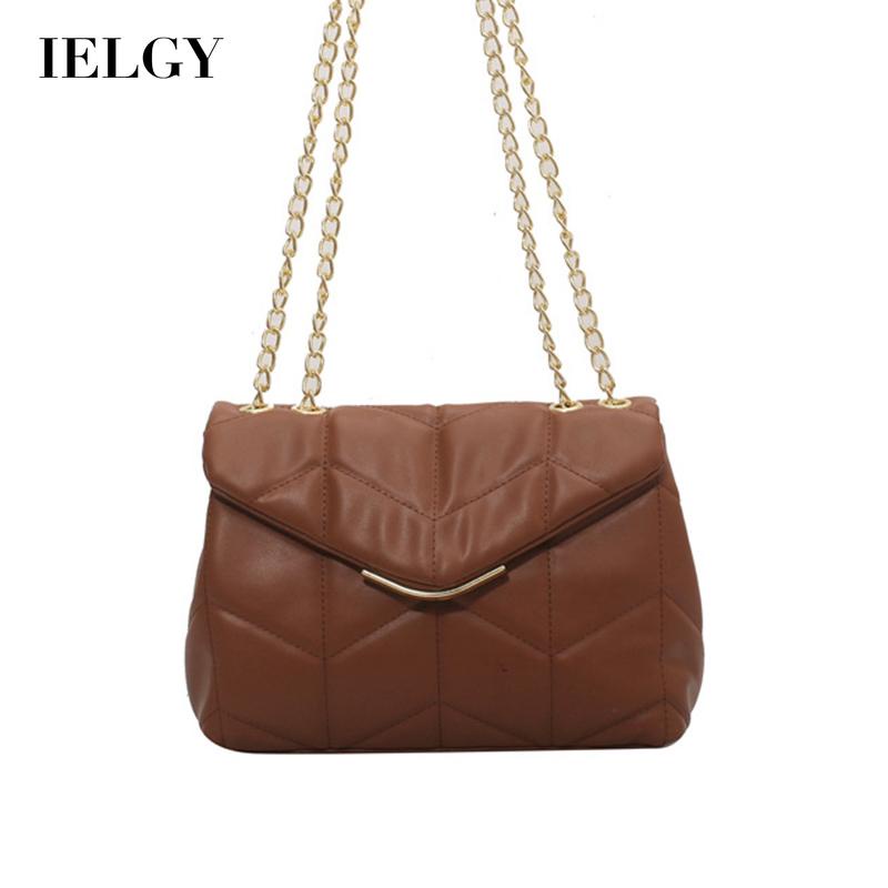 Túi đeo vai IELGY phối dây xích kiểu retro thời trang cho nữ