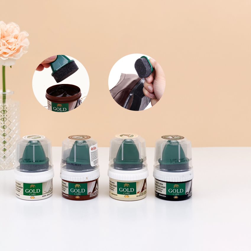Xi Đánh Giày Cao Cấp Dạng Kem Goldcare - Dùng Cho Da Giày, Túi Xách, Ghế Da - Hàng Thổ Nhĩ Kì