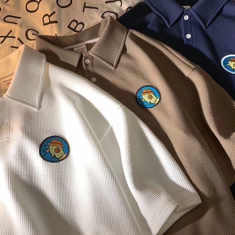Áo polo Tay Ngắn Phong Cách Retro Mỹ Hàng Mới 2022 Dành Cho Nam