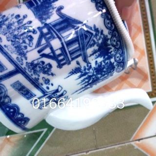 Ấm trà sứ Bát Tràng | Ấm tích trà màu xanh, tích xanh 0.75lit 1l, 1.5lit 2lit 3l, 5l