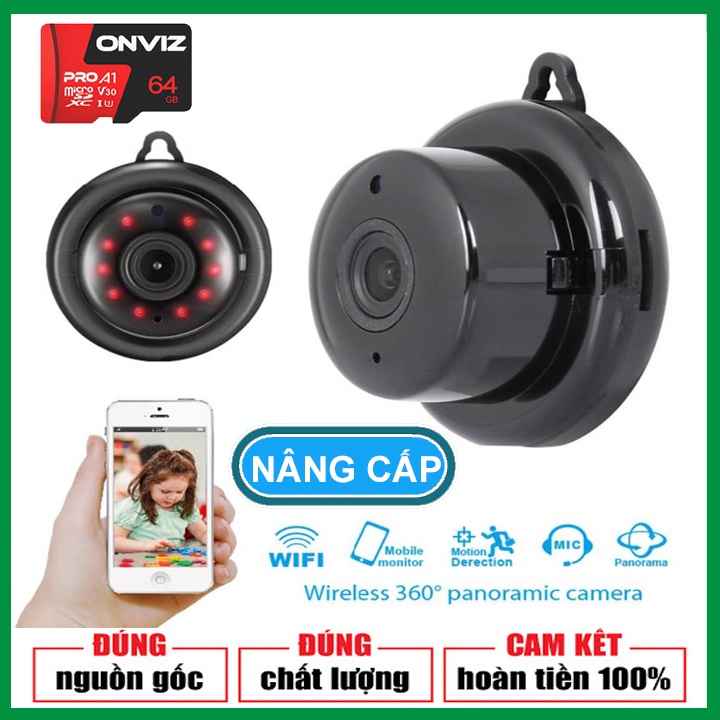 Camera Giám sát V380Pro Không Dây HD 1080P- Có hồng ngoại quan sát đêm V380