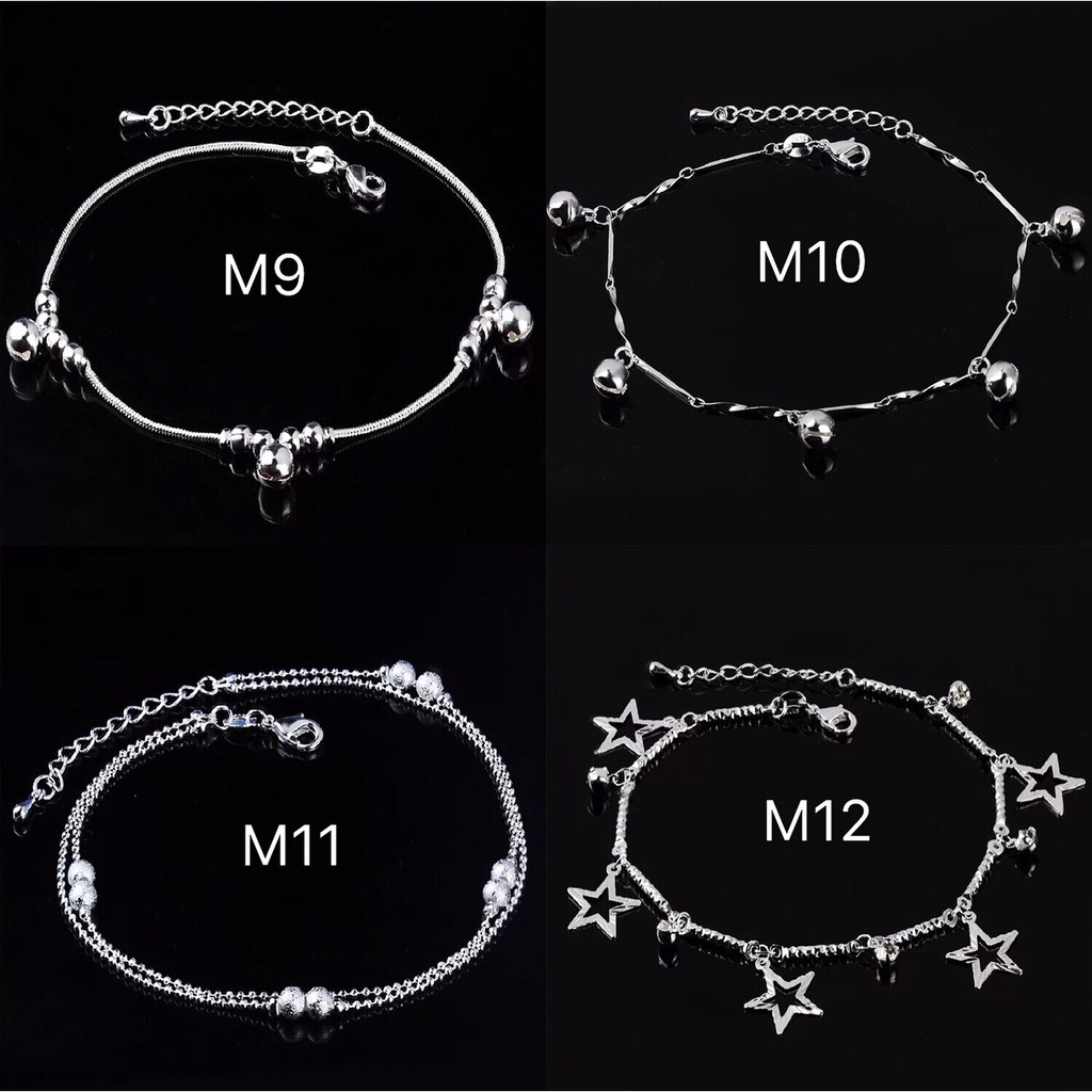 Vòng chân lắc chân bạc Hàn Quốc 18 mẫu LC29 | BigBuy360 - bigbuy360.vn