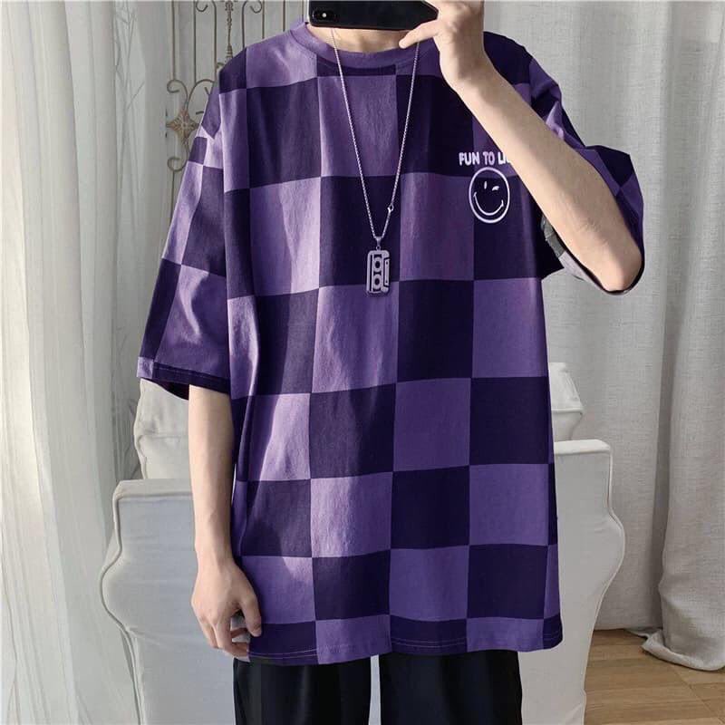 Áo thun nam nữ kẻ sọc caro đủ màu chất cực đẹp