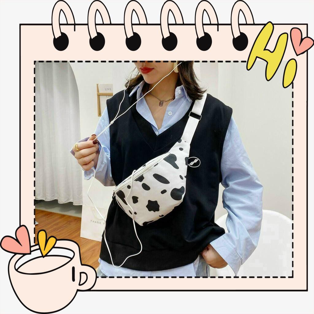 [Freeship] Túi đeo chéo bò sữa loang thời trang hot trend ( mã BS 02 ) - Hàng Đẹp