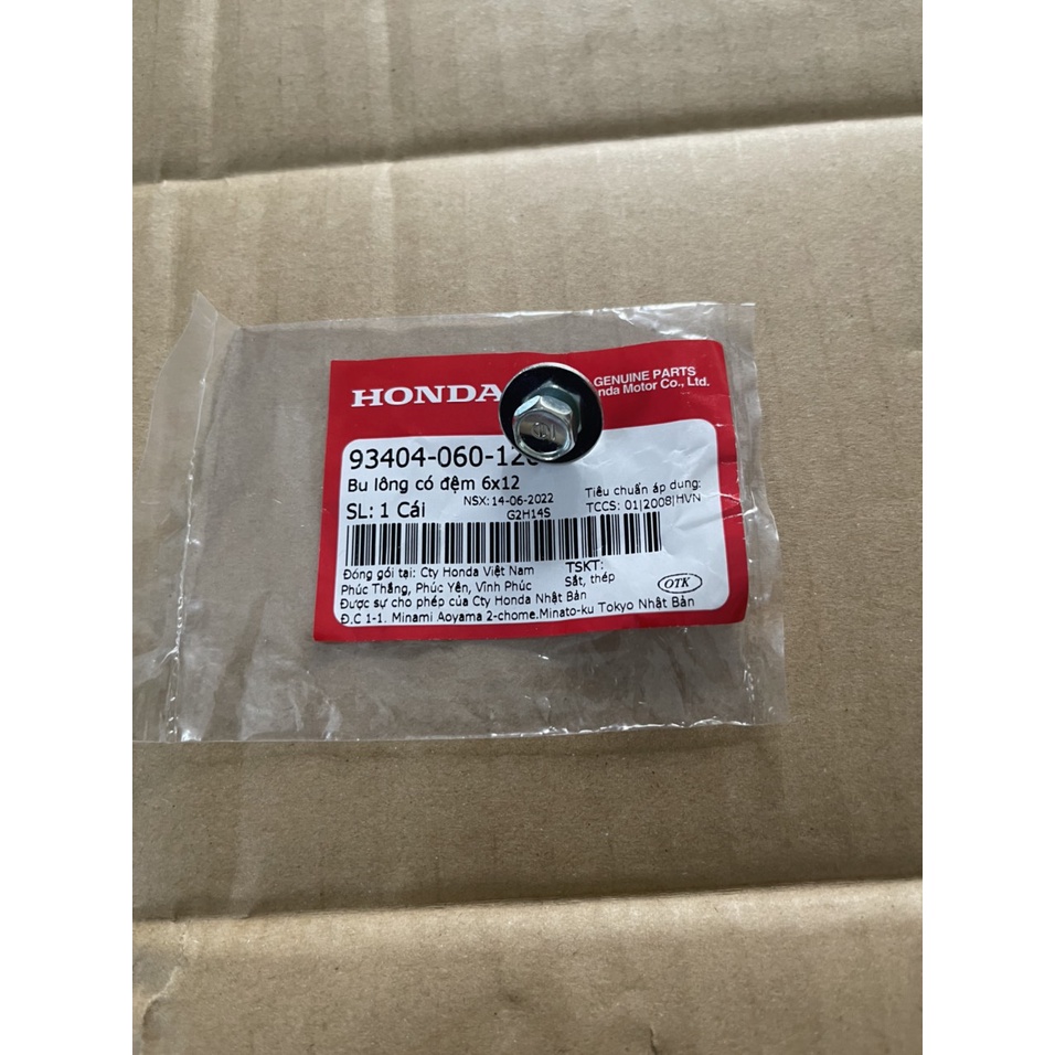 ốc đuôi dè bảng số xe future neo future x future 2 (số 5 trong hình)hàng chính hãng 934040601200