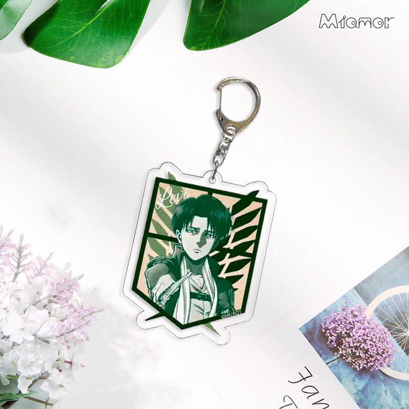 Móc khóa acrylic in hình Levi Ackerman phim Attack On Titan