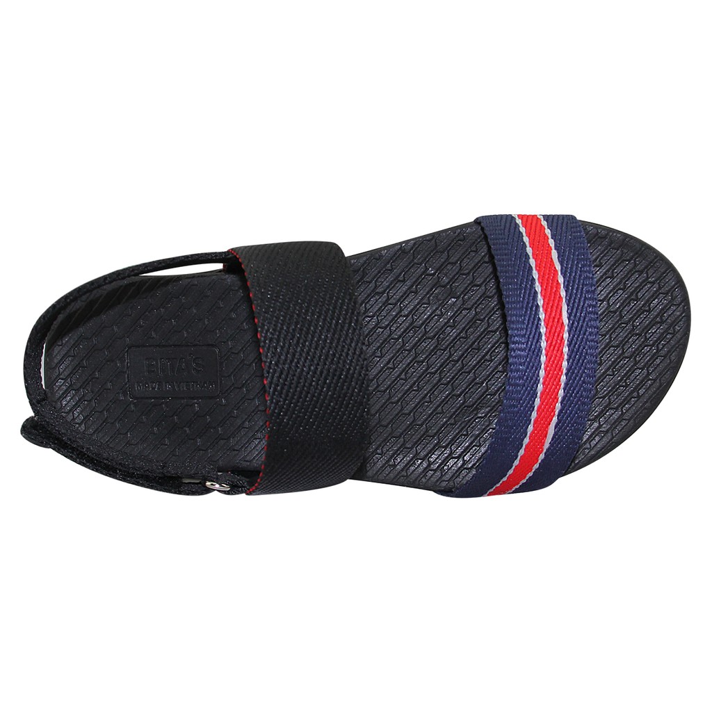 Sandal bé trai Bita's SOBY.179 (Đen + Navy + Xanh lá)