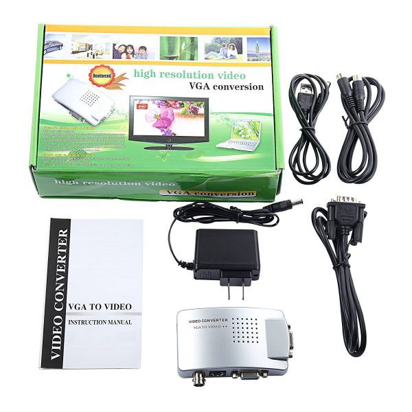 Bộ chuyển đổi tín hiệu VGA sang AV VIDEO + S-VIDEO - BH 1 tháng