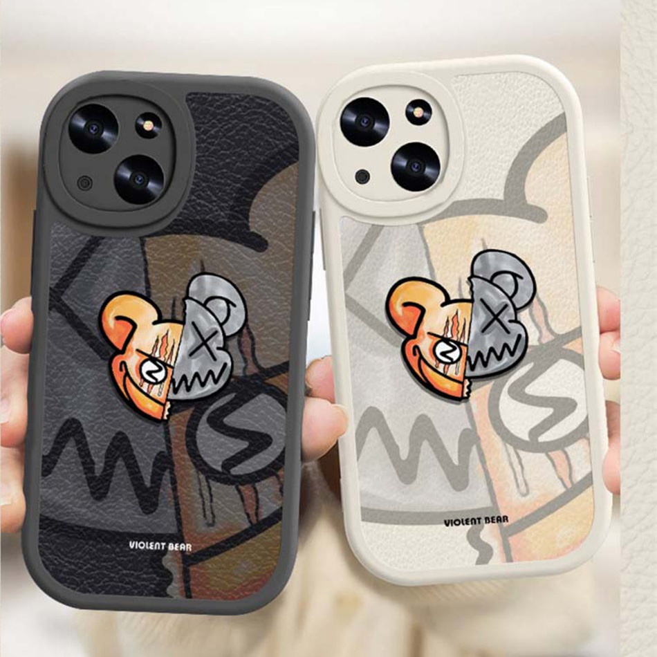 Ốp Điện Thoại Da Silicon Mềm Hình Gấu Cho iPhone 7 8 Plus 12 11 13 Pro XS Max 7 + 8 + X XS XR 11Pro 12Pro 13Pro 8Plus