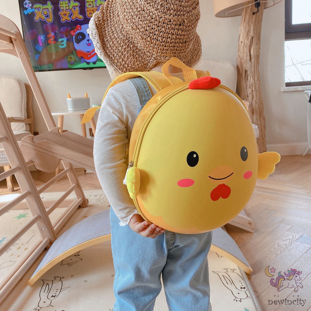 Ba lô vỏ trứng họa tiết hoạt hình dễ thương cho bé