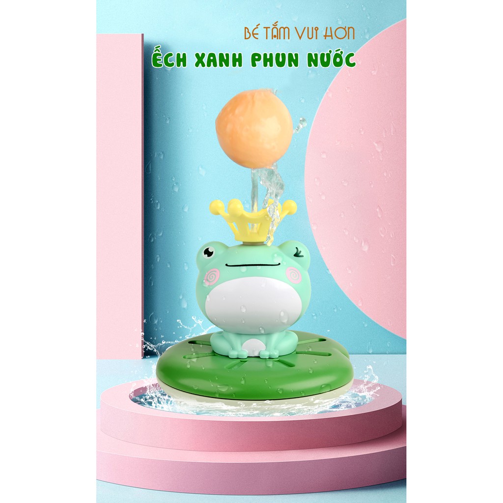 Ếch con phun nước đồ chơi nhà tắm giúp bé có cảm giác thích thú hơn khi đi tắm