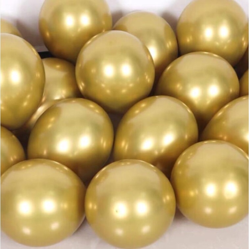 Set bóng bay trang trí sinh nhật người lớn tông bạc vàng A99