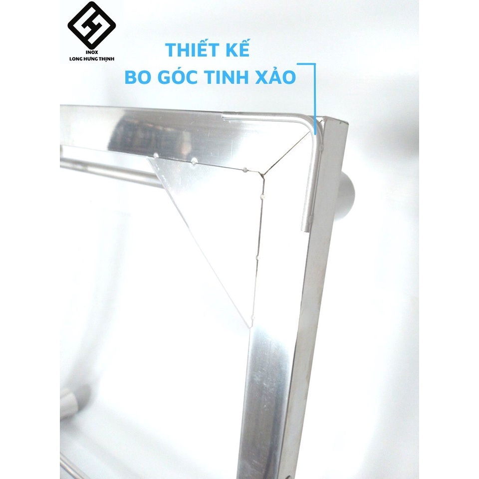 Kệ chân đỡ tủ lạnh, máy giặt INOX cao cấp,, không cần lắp ráp, sản phẩm hoàn chỉnh, chịu tải trọng lớn