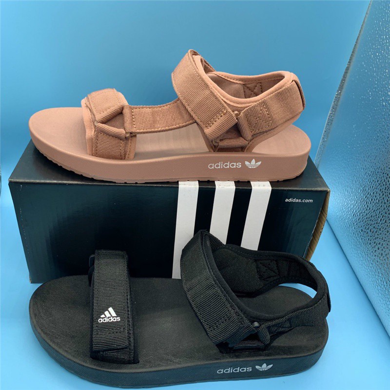 Giày sandal Adidas đế bằng phong cách mùa hè thời trang cho nam nữ