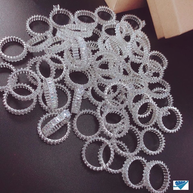 Nhẫn đôi bạc ta full đá hàng cao cấp sang trọng