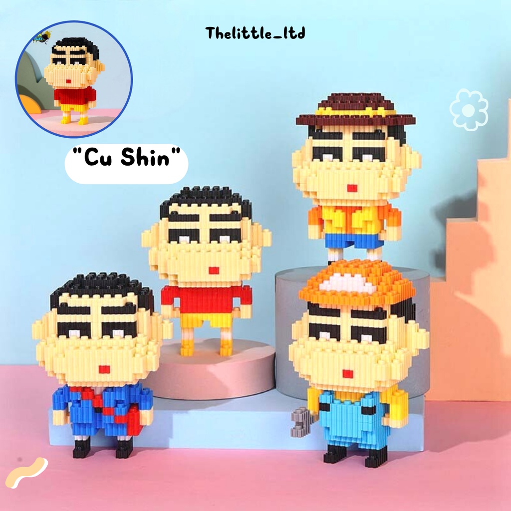 Mô hình lắp ráp nhân vật hoạt hình Shin cậu bé bút chì đáng yêu dễ thương dành cho bé