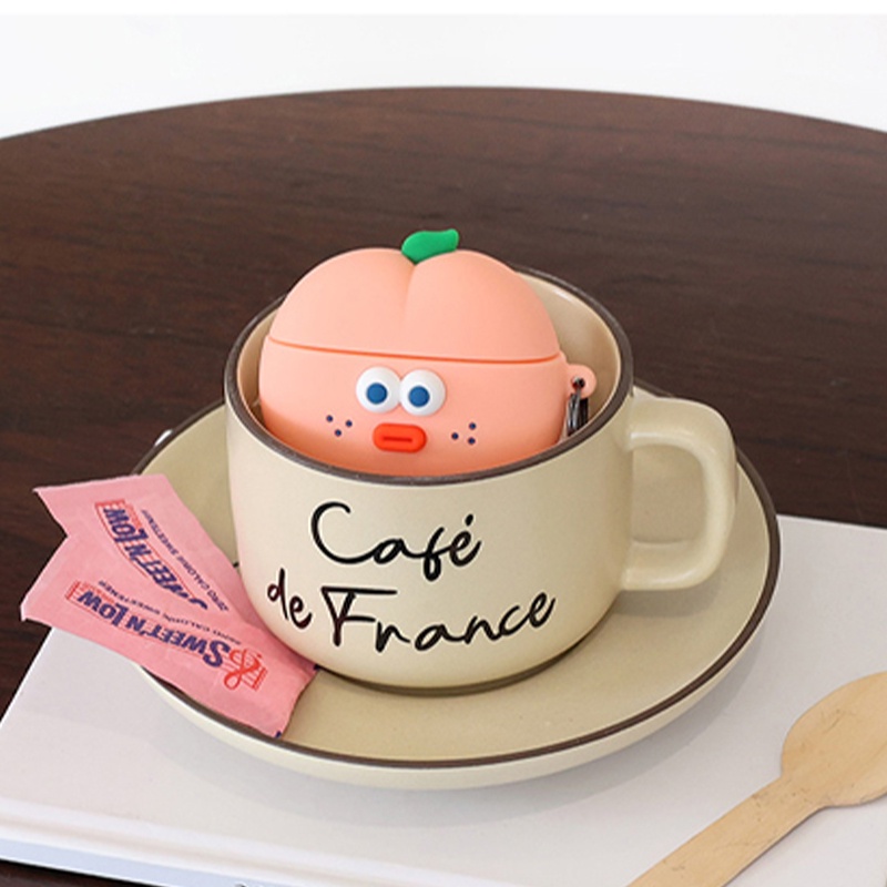 Vỏ Bảo Vệ Hộp Sạc Tai Nghe Airpods 3 Pro 2 3 Họa Tiết Hoạt Hình Quả Cà Chua Đỏ 2021 Phong Cách Mới Ốp