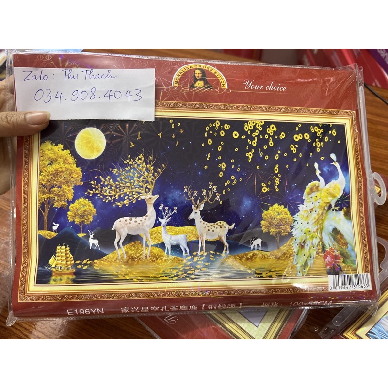 TRANH ĐÍNH ĐÁ PHONG CẢNH HƯƠU NAI TÀI LỘC YD3009 (150X70) 6284 (120X65) YD3008 (100X55) vs510 6292 6283 6290