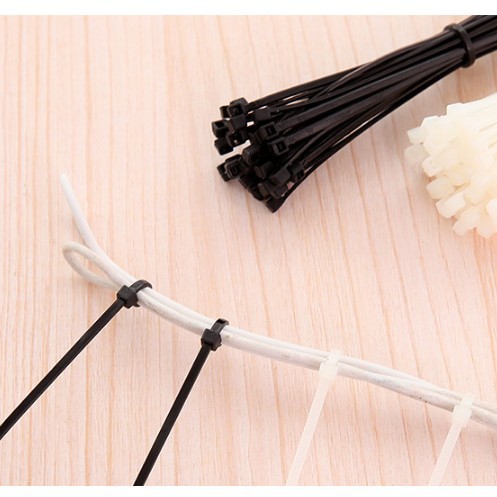 Túi 100 dây thít cáp, dây rút cáp nhựa dây điện (Nylon cable tie)