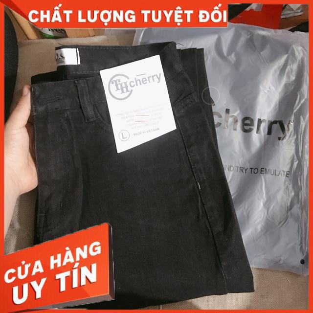 QUẦN JEANS BAGGY XUÔNG ĐEN RÁCH- jeans dày đẹp | BigBuy360 - bigbuy360.vn