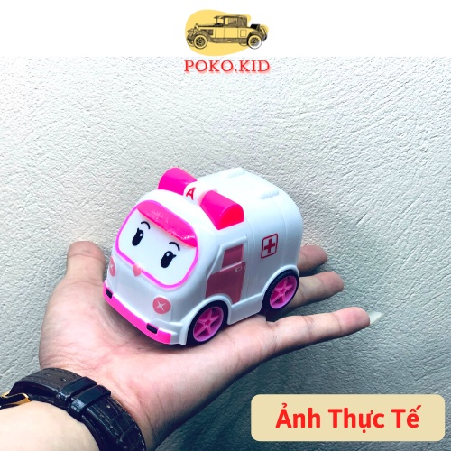 Xe Đồ Chơi Cho Bé, Bộ 4 Xe Biệt Đội Cứu Hộ Robocar Poli, POKO KID Siêu Rẻ