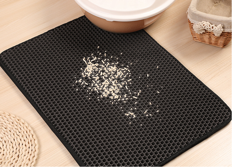 Thảm hứng cát mèo (45x60cm) , thảm cát mèo hình vuông, thẩm lót khay vệ sinh cho mèo, chống văng cát
