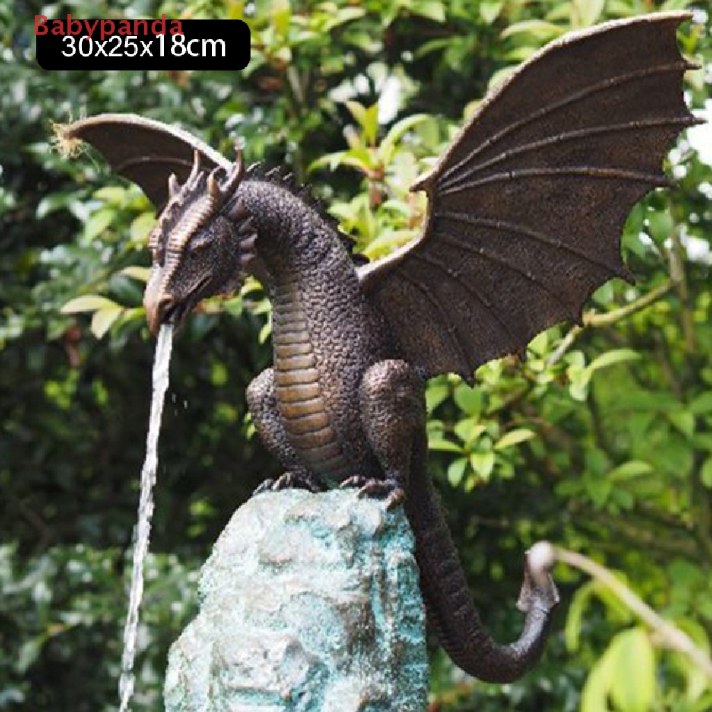 Tượng Rồng Phun Nước Bằng Nhựa Resin Phong Cách Mới Trang Trí Sân Vườn