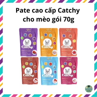 Pate dạng thạch Catchy cho mèo gói 70g - làm từ 100% thịt thật