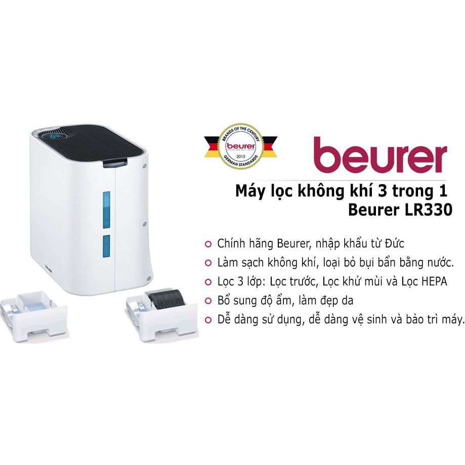 Máy lọc không khí và tạo độ ẩm Beurer LR330