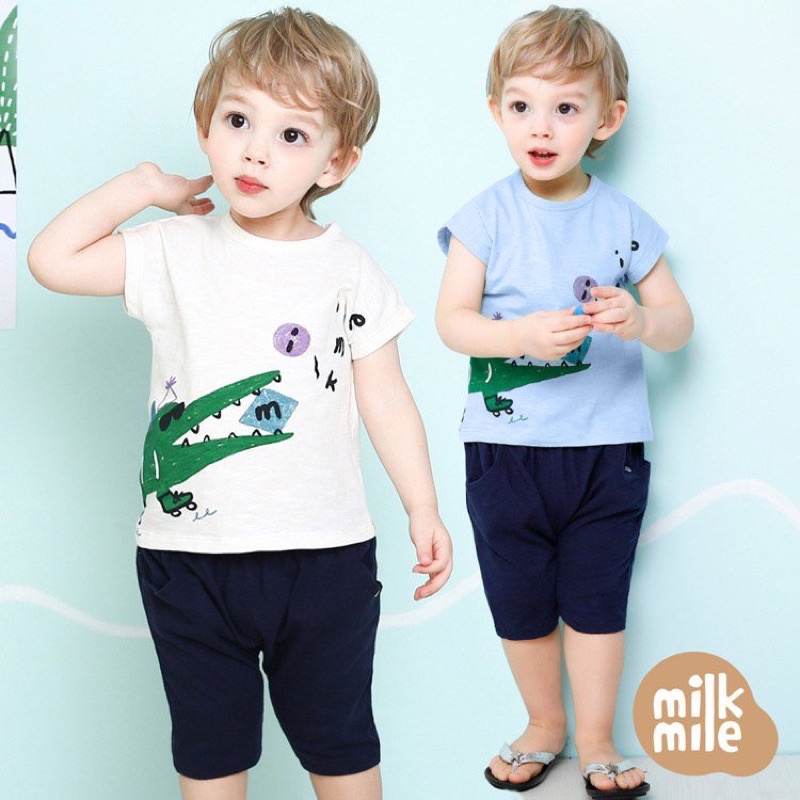 Bộ Milk Mile xuất Hàn dư xịn cho bé trai