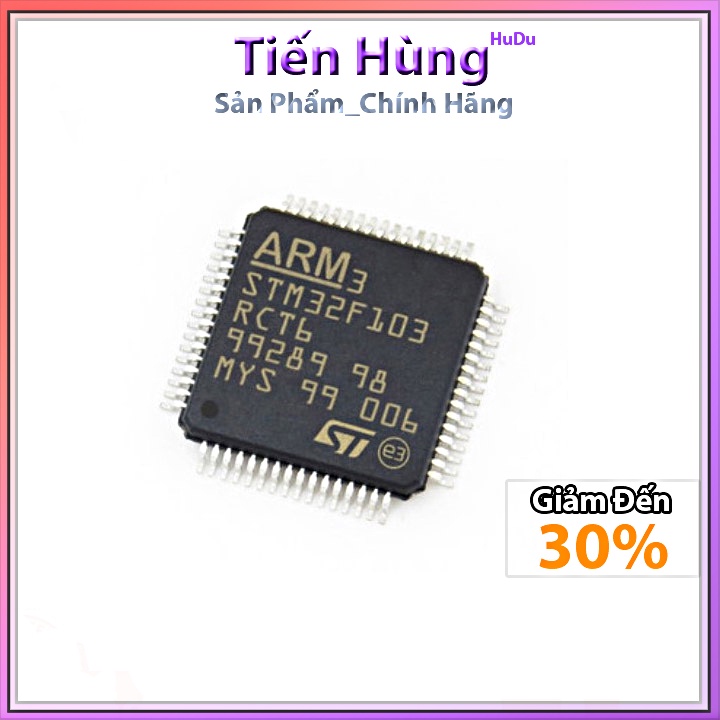 Vi Điều Khiển STM32F103RCT6 64LQFP, KIT STM32F103RCT6